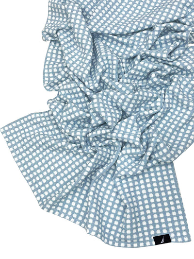 Designer Waffle Cotton Towels- Soft, Plush And Quick-Drying <small> (waffle-baby blue)</small>