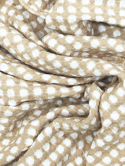 Designer Waffle Cotton Towels- Soft, Plush And Quick-Drying <small> (waffle-taupe)</small>