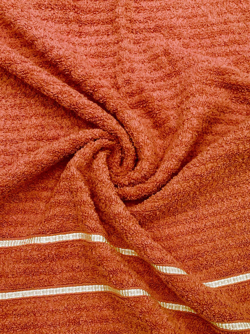 Extra Plush Turkish Terry Towels <small> (solid-rust)</small>