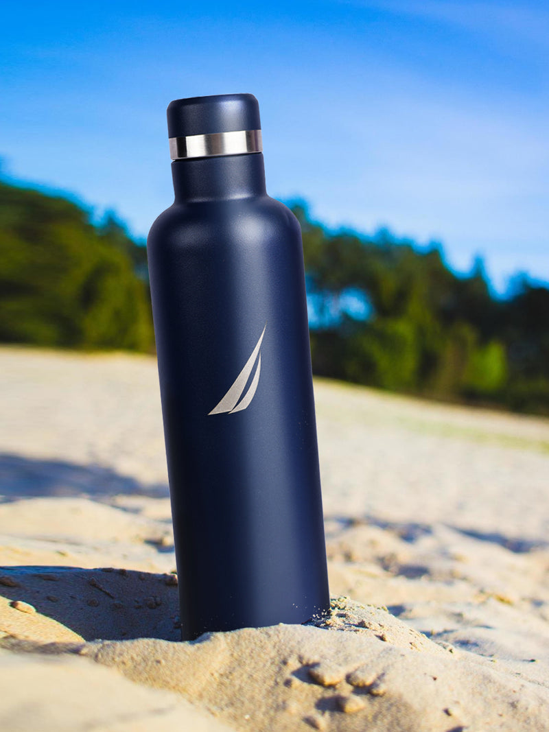 Iconic Leak-Proof Bottle: 24-Hour Hot & Cold Thermos/Flask For Fitness Enthusiasts <small> (oreo big solid-denimblue)</small>