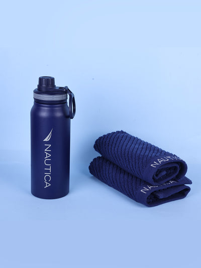 Pure Hydrate Insulated Water Bottle <small> (solid-navy)</small>