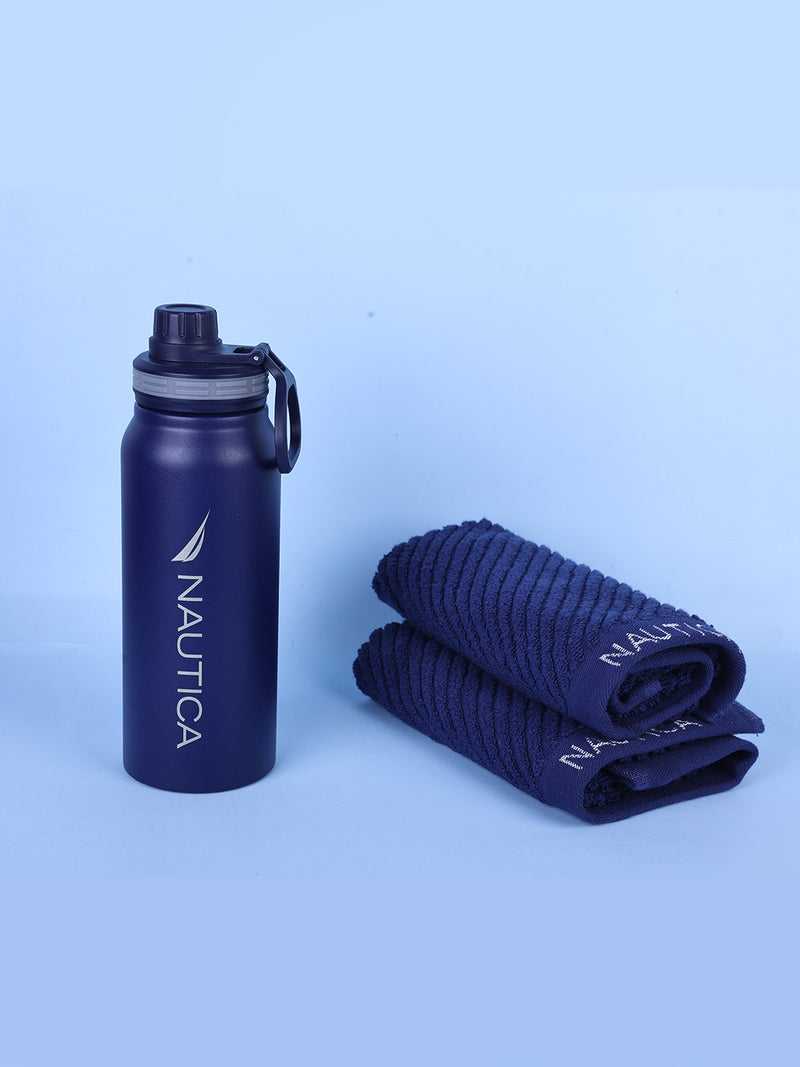 Pure Hydrate Insulated Water Bottle <small> (solid-navy)</small>