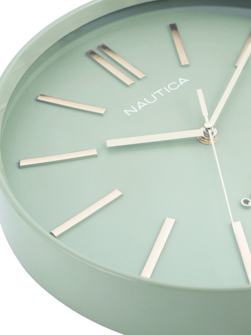 Modern Wall Clock For Latest Stylish Home With Quartz Silent Sweep Technology <small> (solid matt-green)</small>