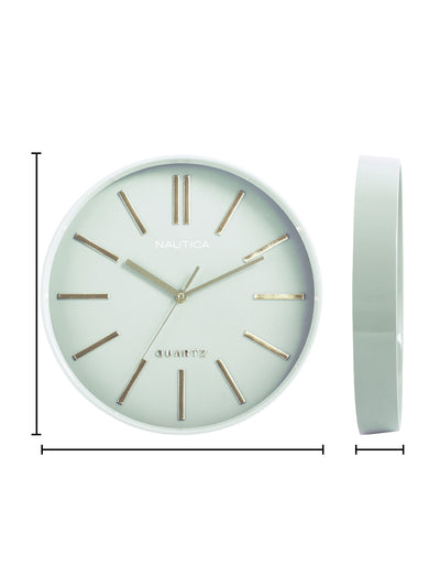 Modern Wall Clock For Latest Stylish Home With Quartz Silent Sweep Technology <small> (solid matt-green)</small>