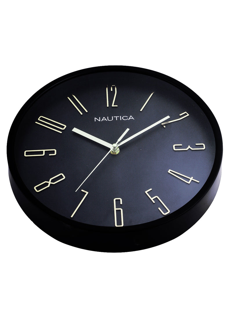 Modern Wall Clock For Latest Stylish Home With Quartz Silent Sweep Technology <small> (solid matt-black)</small>