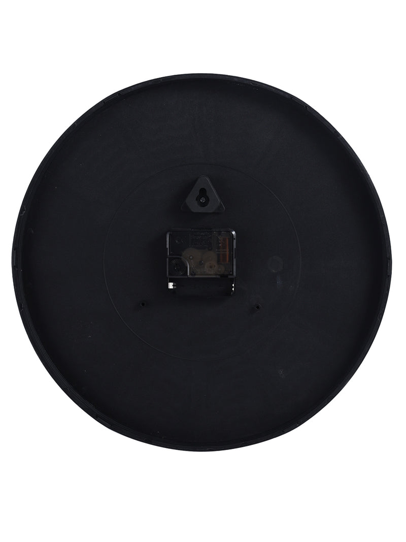 Modern Wall Clock For Latest Stylish Home With Quartz Silent Sweep Technology <small> (solid matt-black)</small>