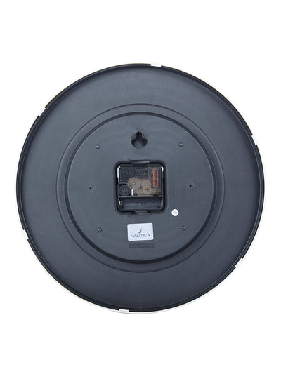 Luxury Wooden Finish Modern Wall Clock With Quartz Silent Sweep Technology <small> (wood grain rim-pine/navy)</small>