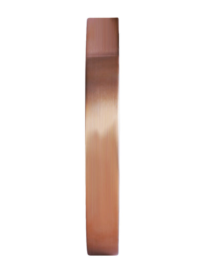 Premium Metal Modern Wall Clock With Quartz Silent Sweep Technology <small> (metal rim - 3d dial-white/rosegold)</small>