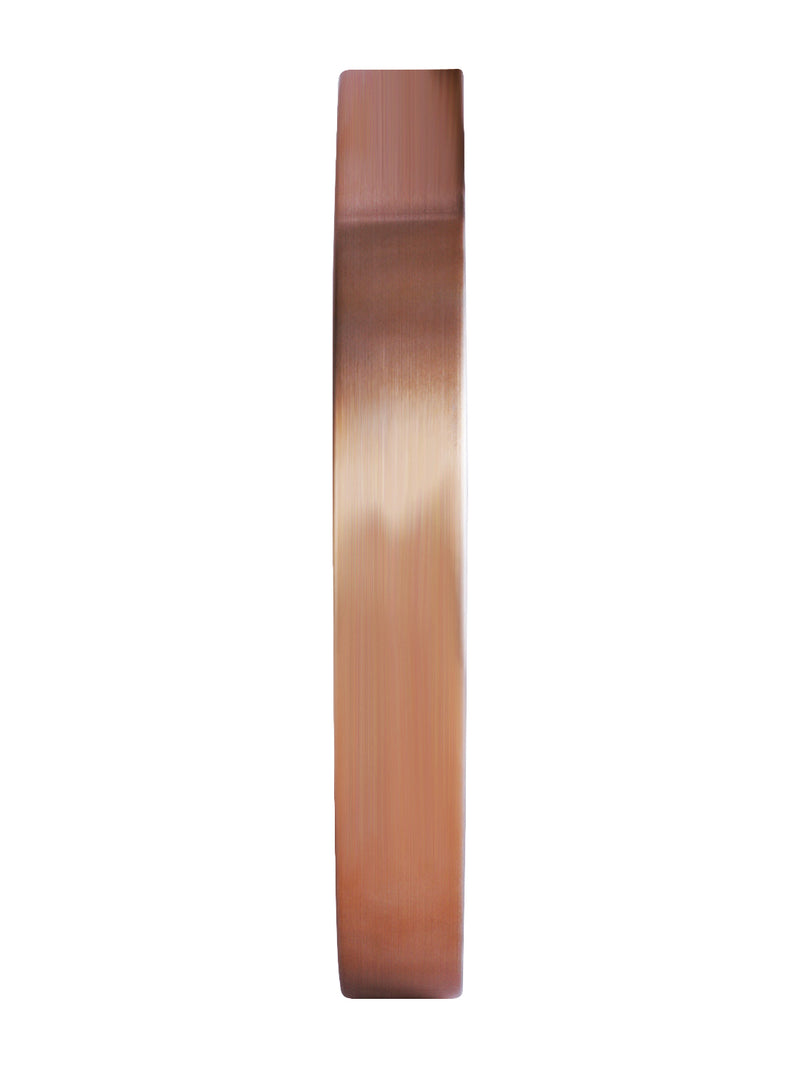 Premium Metal Modern Wall Clock With Quartz Silent Sweep Technology <small> (metal rim - 3d dial-white/rosegold)</small>