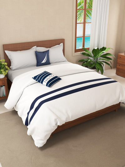 Luxurious 100% Egyptian Satin Cotton Comforter For All Weather <small> (solid-white)</small>
