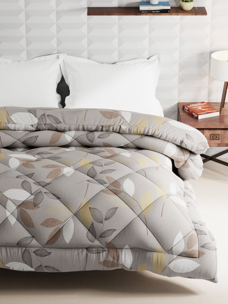 Super Soft Microfiber Double Comforter For All Weather <small> (floral-stone)</small>