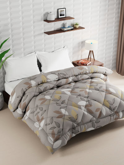 Super Soft Microfiber Double Comforter For All Weather <small> (floral-stone)</small>