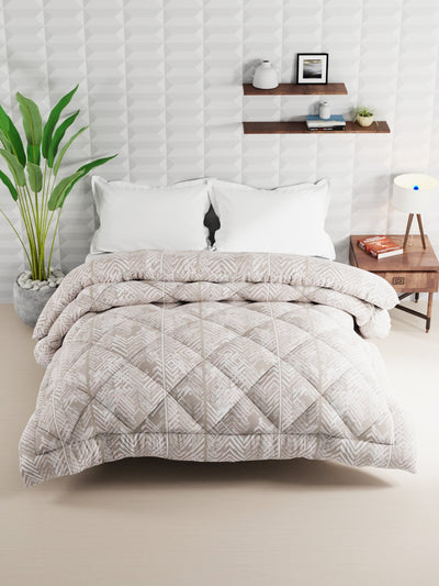 Super Soft Microfiber Double Comforter For All Weather <small> (abstract-dustypink)</small>