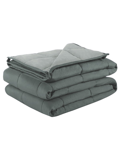 Ultra Soft Microfiber Reversible Comforter For All Weather <small> (reversible-grey/ivory)</small>