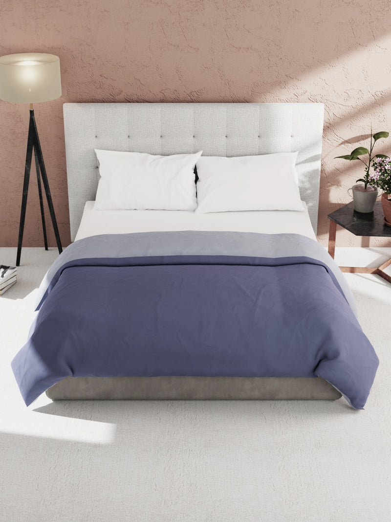 Ultra Soft Microfiber Reversible Comforter For All Weather <small> (reversible-grape/lavender)</small>