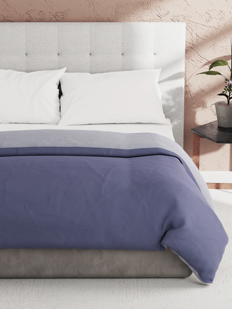 Ultra Soft Microfiber Reversible Comforter For All Weather <small> (reversible-grape/lavender)</small>