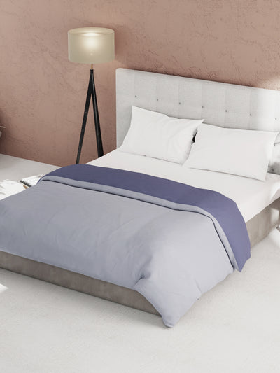 Ultra Soft Microfiber Reversible Comforter For All Weather <small> (reversible-grape/lavender)</small>