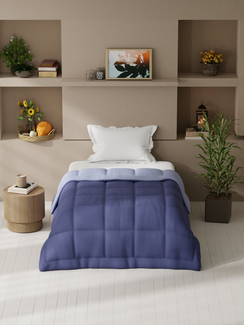 Ultra Soft Microfiber Reversible Comforter For All Weather <small> (reversible-grape/lavender)</small>