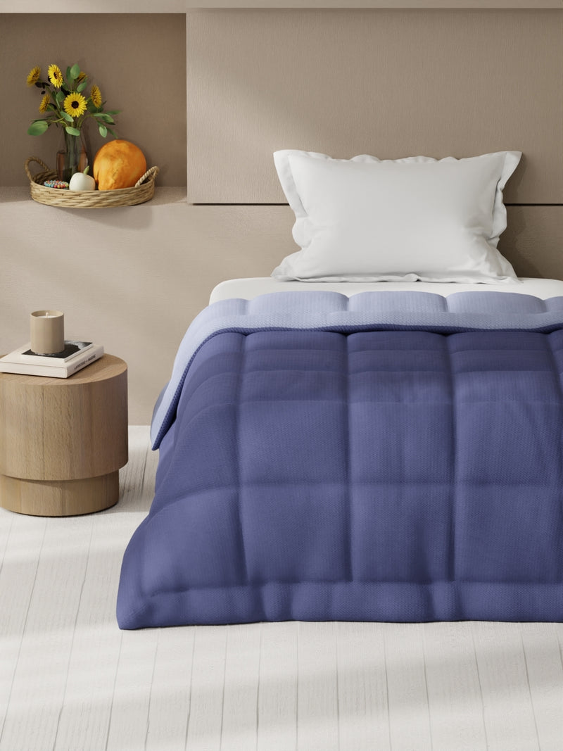 Ultra Soft Microfiber Reversible Comforter For All Weather <small> (reversible-grape/lavender)</small>