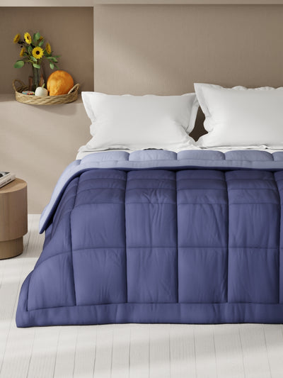 Ultra Soft Microfiber Reversible Comforter For All Weather <small> (reversible-grape/lavender)</small>