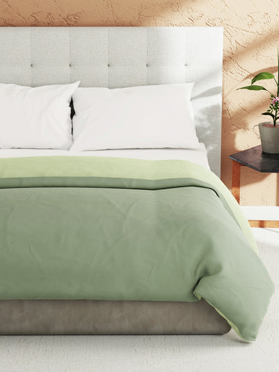 Ultra Soft Microfiber Reversible Comforter For All Weather <small> (reversible-olive/sage)</small>