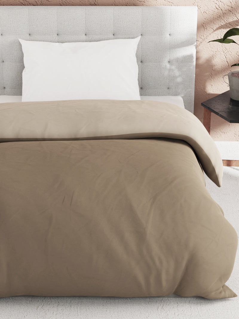 Ultra Soft Microfiber Reversible Comforter For All Weather <small> (reversible-brown/sand)</small>