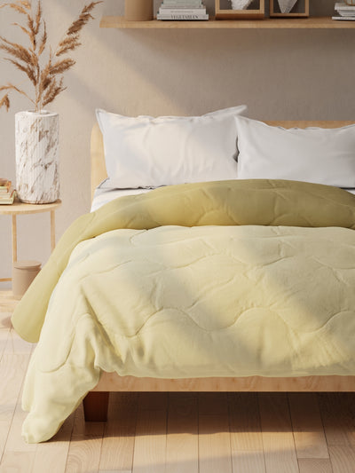 Super Soft Microfiber Double Comforter For All Weather <small> (reversible-brown/sand)</small>