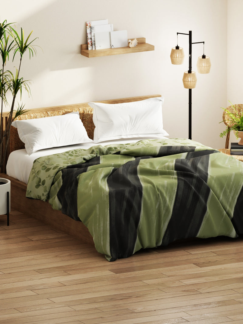 Super Soft Bamboo Micro Double Comforter For All Weather <small> (abstract-green)</small>