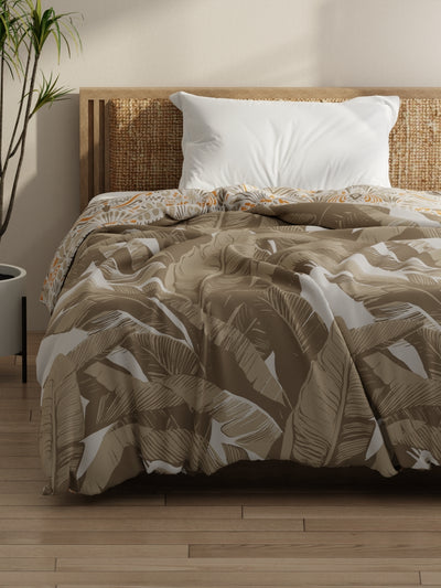 Super Soft Bamboo Micro Single Comforter For All Weather <small> (floral-sand)</small>