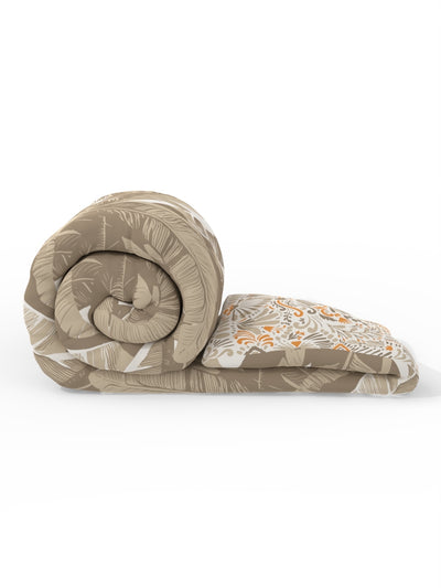 Super Soft Bamboo Micro Single Comforter For All Weather <small> (floral-sand)</small>