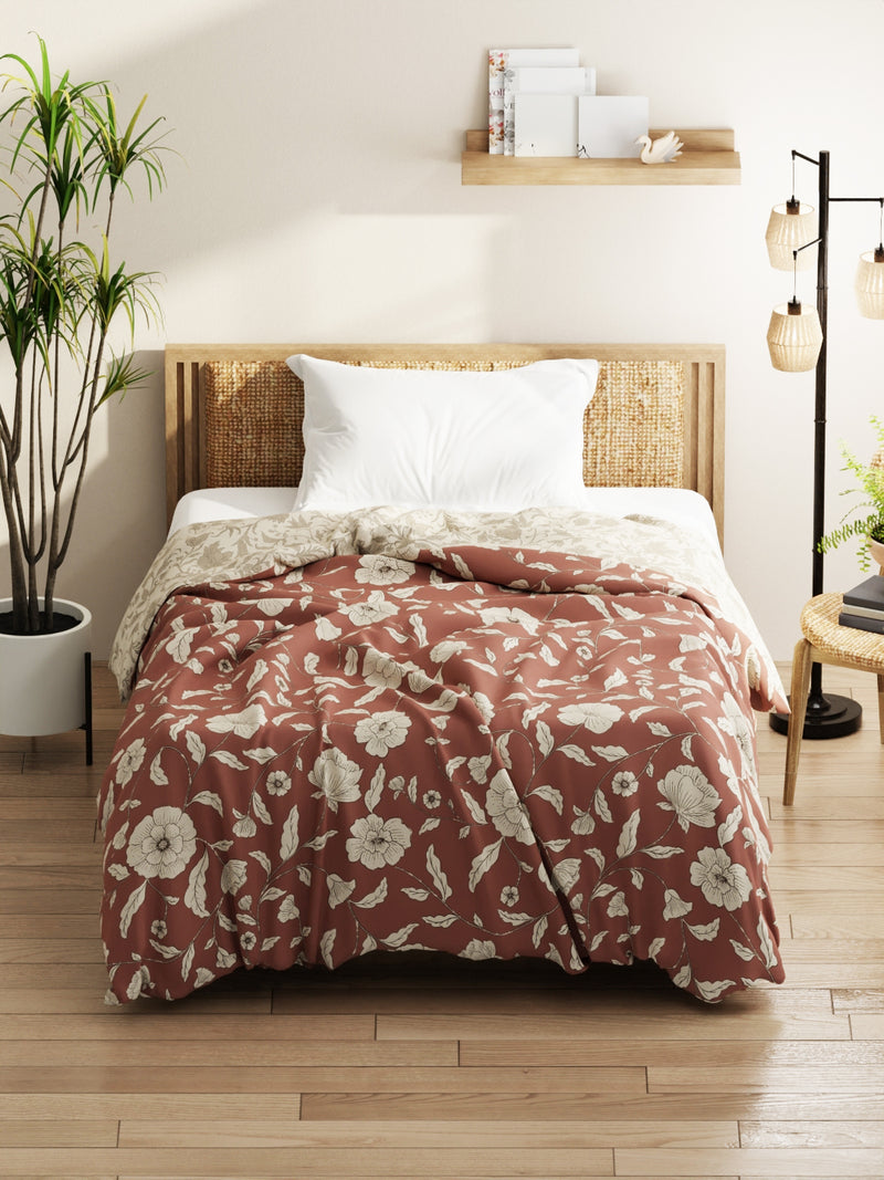 Super Soft Microfiber Comforter For All Weather <small> (floral-wildrose)</small>