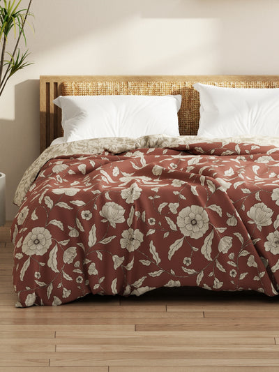 Super Soft Microfiber Comforter For All Weather <small> (floral-wildrose)</small>