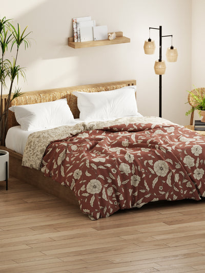 Super Soft Microfiber Comforter For All Weather <small> (floral-wildrose)</small>