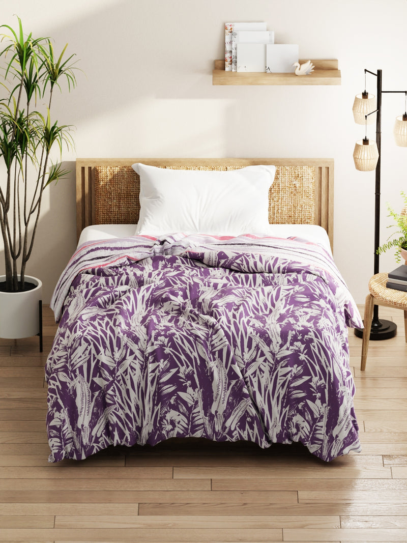 Super Soft Microfiber Comforter For All Weather <small> (floral-lavendar)</small>