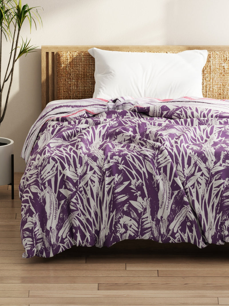 Super Soft Microfiber Comforter For All Weather <small> (floral-lavendar)</small>