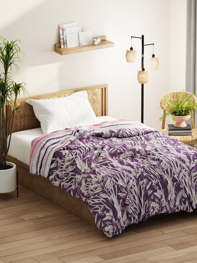 Super Soft Microfiber Comforter For All Weather <small> (floral-lavendar)</small>