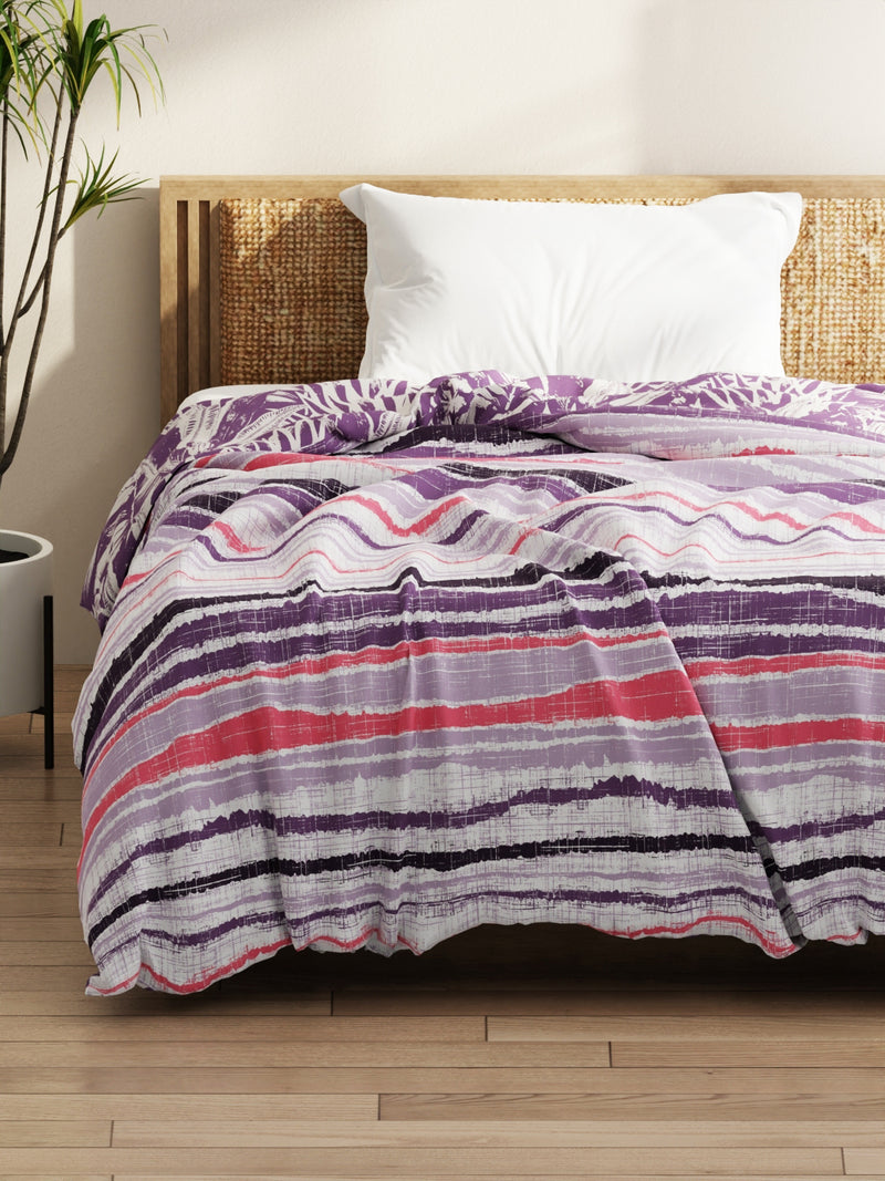 Super Soft Microfiber Comforter For All Weather <small> (abstract-lilac)</small>