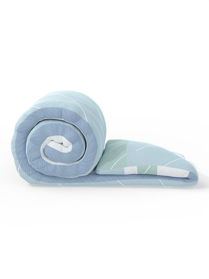 Super Soft 100% Natural Cotton Fabric Comforter For All Weather <small> (geometric-ivory/yellow)</small>