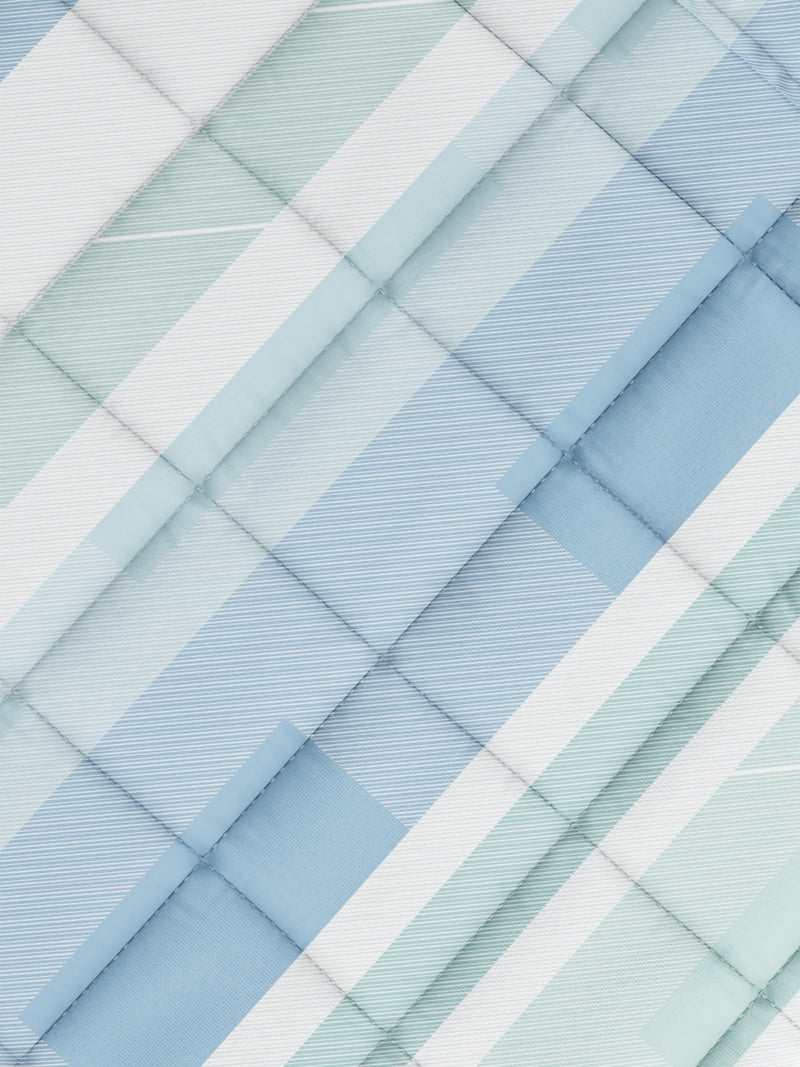 Super Soft 100% Natural Cotton Fabric Comforter For All Weather <small> (geometric-ivory/yellow)</small>