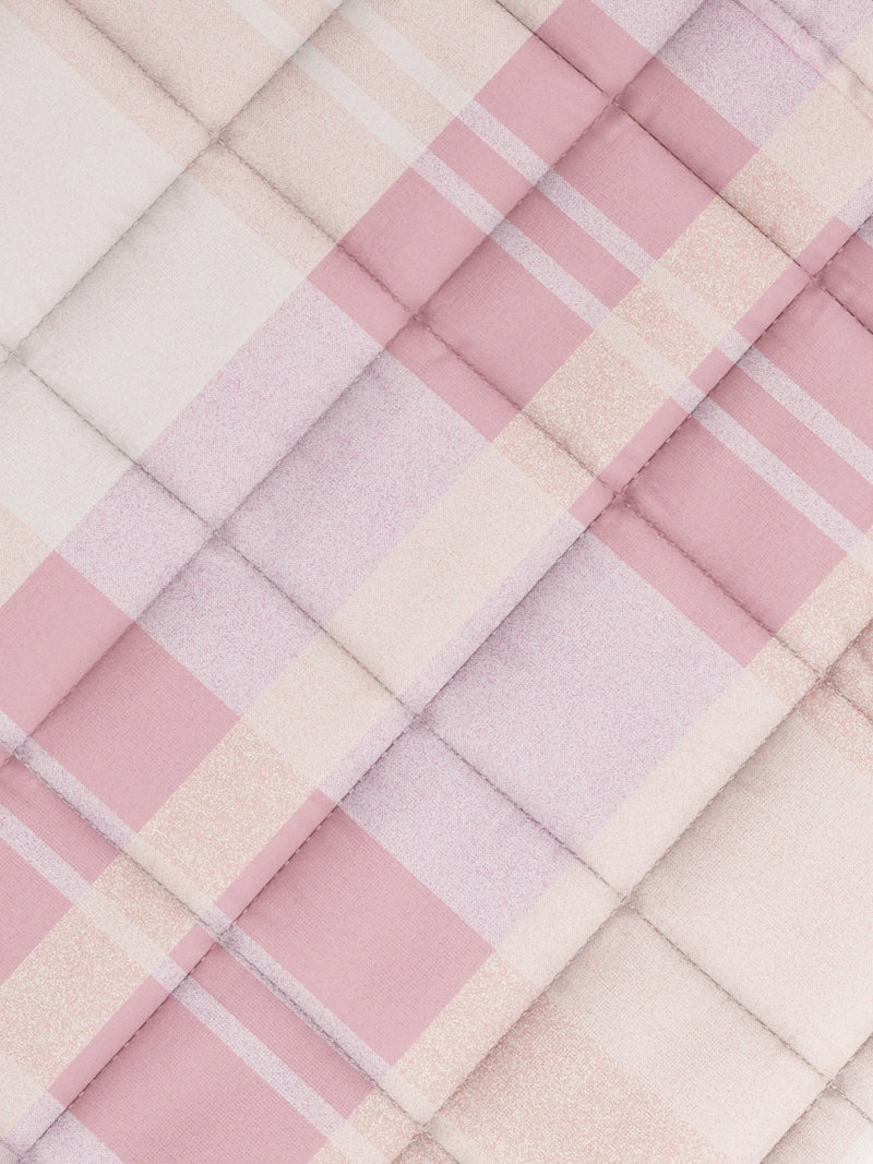 Super Soft 100% Natural Cotton Fabric Comforter For All Weather <small> (geometric-pink)</small>