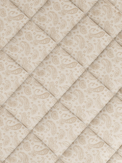 Super Fine 100% Egyptian Satin Cotton Comforter For All Weather <small> (floral-tanbrown)</small>