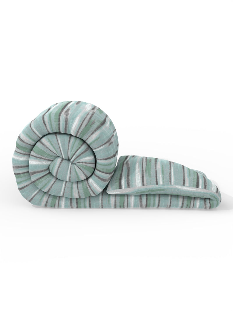 Super Soft 100% Cotton Fabric Comforter For All Weather <small> (abstract-seagreen)</small>
