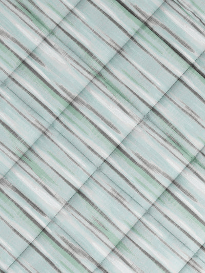 Super Soft 100% Cotton Fabric Comforter For All Weather <small> (abstract-seagreen)</small>