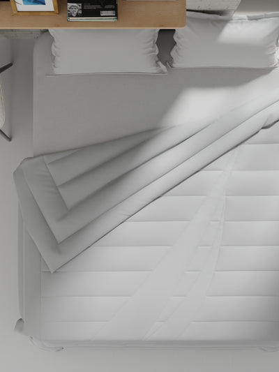 Ultra Soft Luxurious Comforter For All Weather <small> (solid-silver)</small>