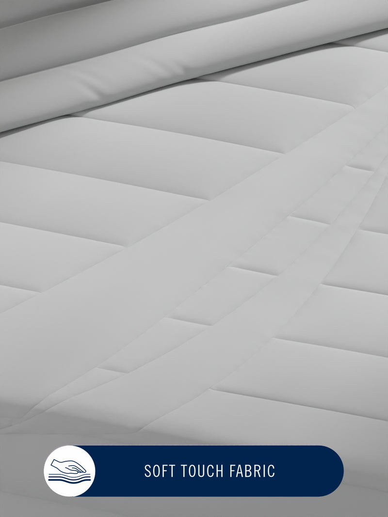 Ultra Soft Luxurious Comforter For All Weather <small> (solid-silver)</small>