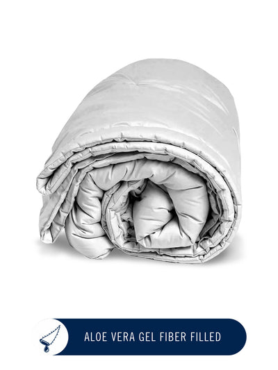 Ultra Soft Luxurious Comforter For All Weather <small> (solid-silver)</small>