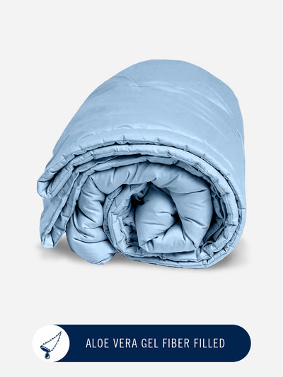 Ultra Soft Luxurious Comforter For All Weather <small> (solid-jeanblue)</small>