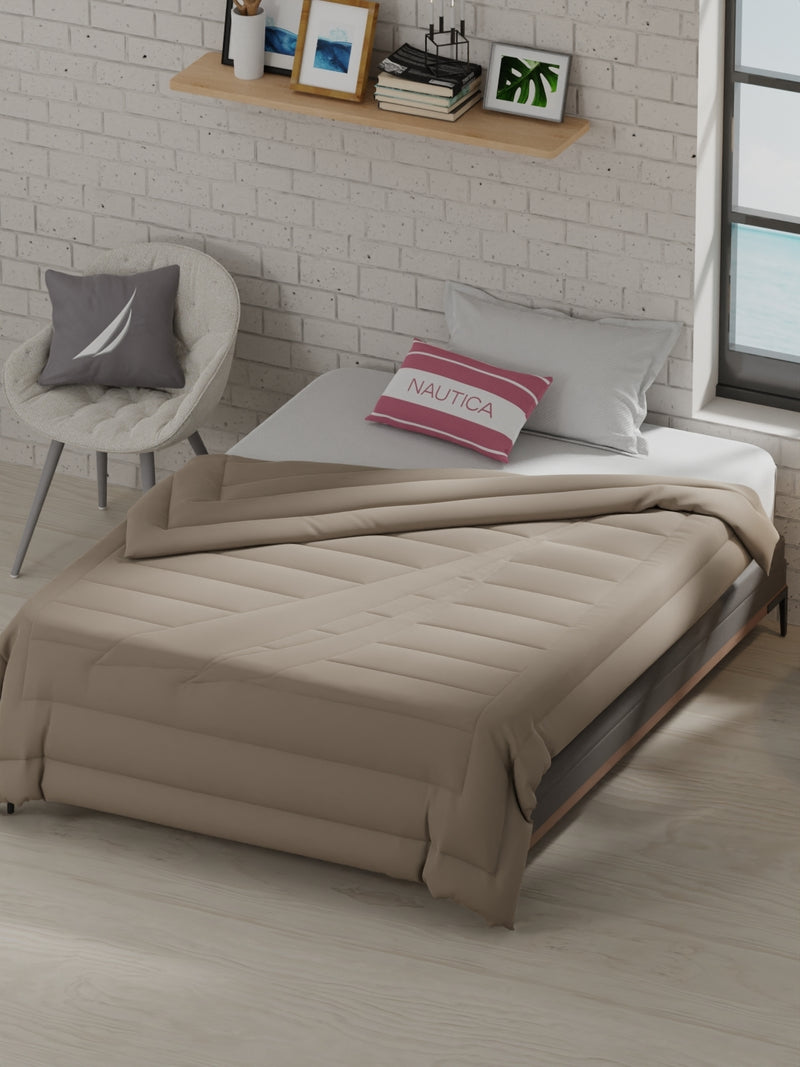 Ultra Soft Luxurious Comforter For All Weather <small> (solid-khaki)</small>
