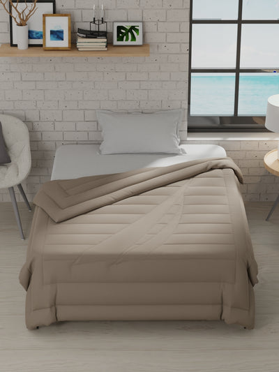 Ultra Soft Luxurious Comforter For All Weather <small> (solid-khaki)</small>