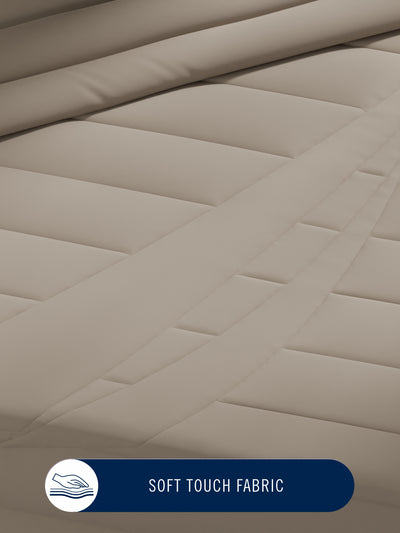 Ultra Soft Luxurious Comforter For All Weather <small> (solid-khaki)</small>